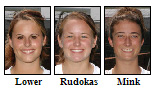 (Left to Right) Amy Lower, Katy Rudokas, an Abby Mink